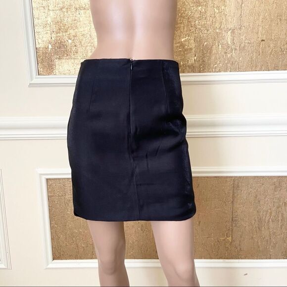 DO+BE black envelopes pencil mini skirt S - Picture 4 of 10